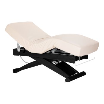 Electric SPA Beauty Bed Sillon Siesta, cream with black base