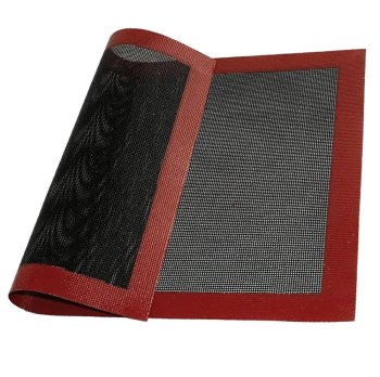 Silicone baking mat with micro-perforation 30x40 cm, black