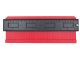 Large Contour Gauge Profile Tool for Shape Duplication XL 27.5 cm, Red