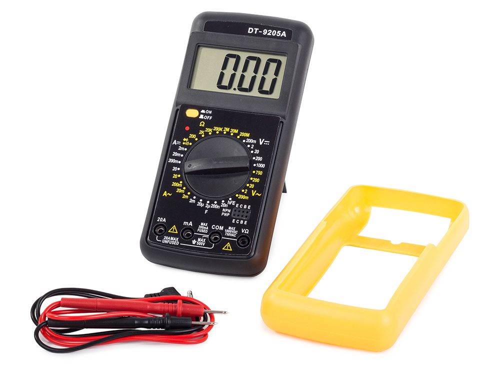 DT9205A Digital Multimeter LCD AC/DC Ammeter Resistance (0)