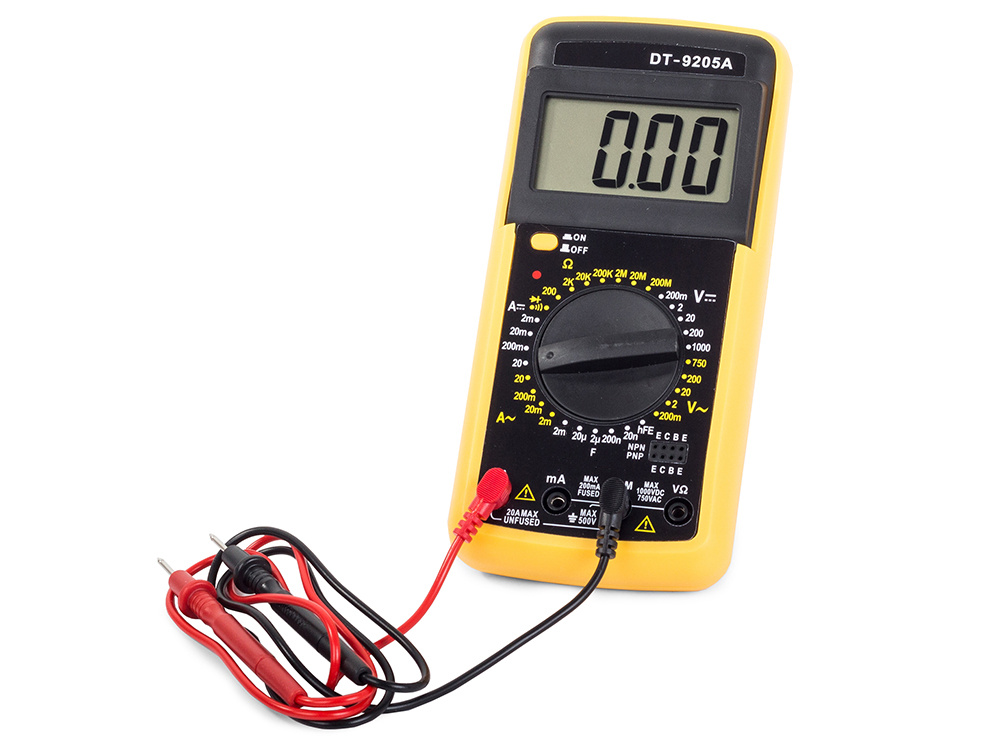 DT9205A Digital Multimeter LCD AC/DC Ammeter Resistance (1)