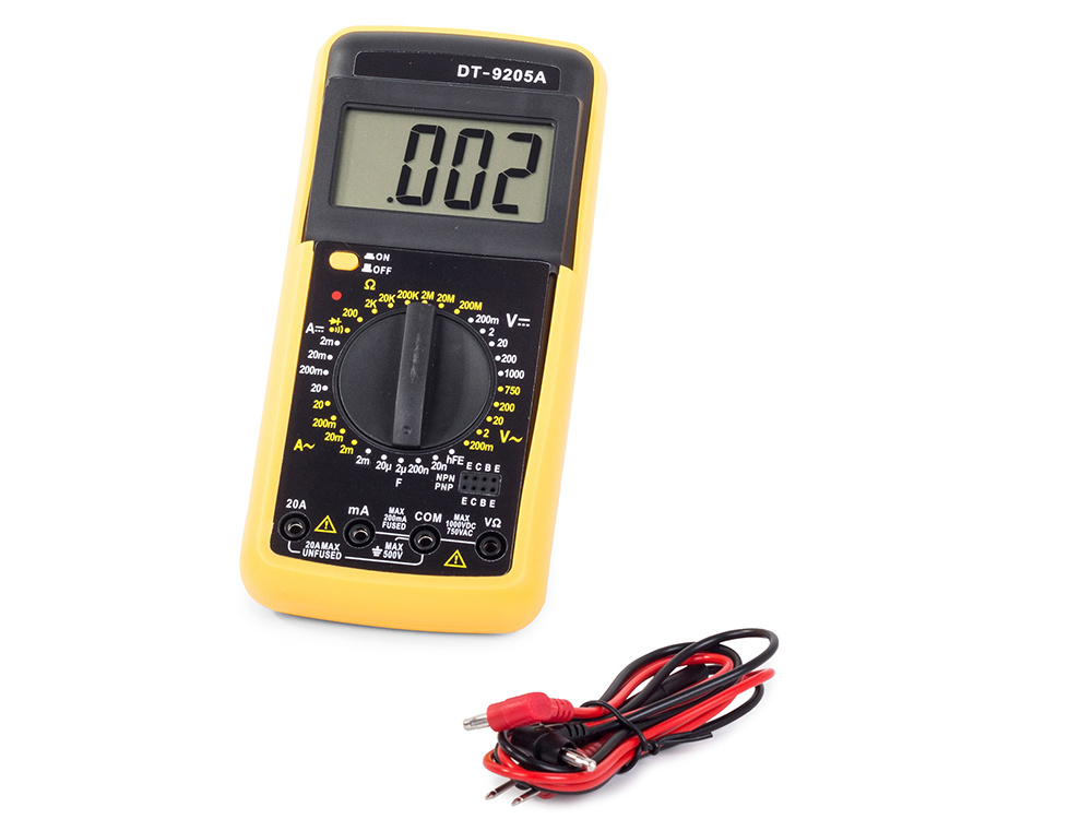 DT9205A Digital Multimeter LCD AC/DC Ammeter Resistance (4)