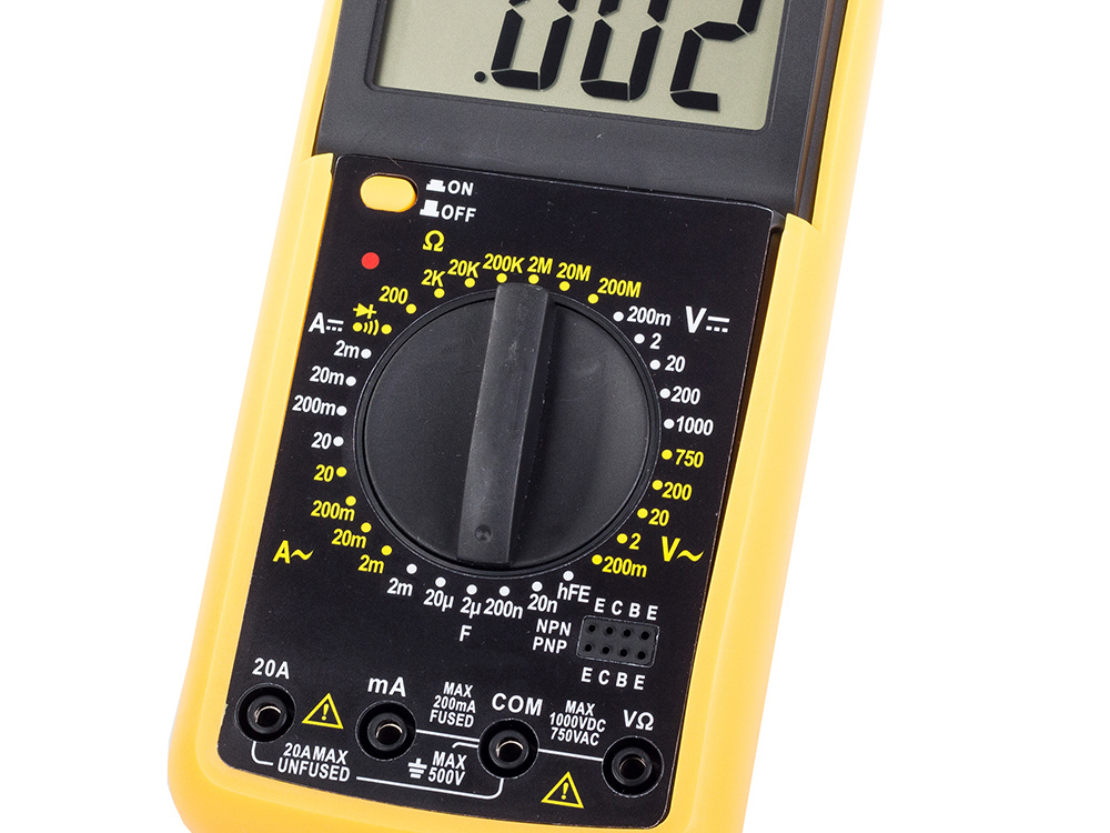 DT9205A Digital Multimeter LCD AC/DC Ammeter Resistance (5)