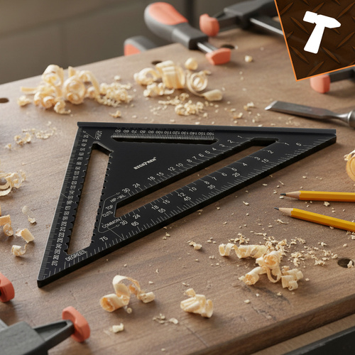 Bigstren 25874 Aluminum Carpenter's Speed Square, 12-inch, 30x30 cm (3)