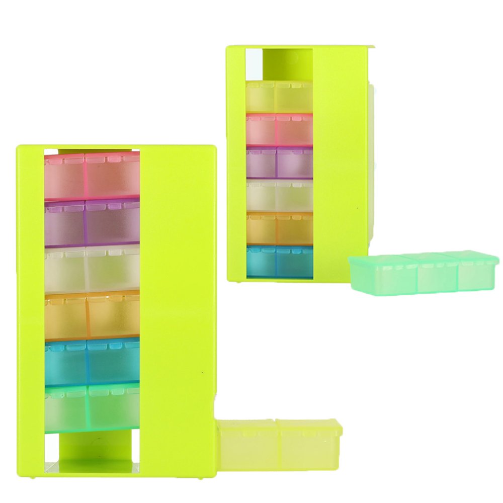 Weekly Pill Organizer 7 Day Pill Box 3 Times a Day (3)