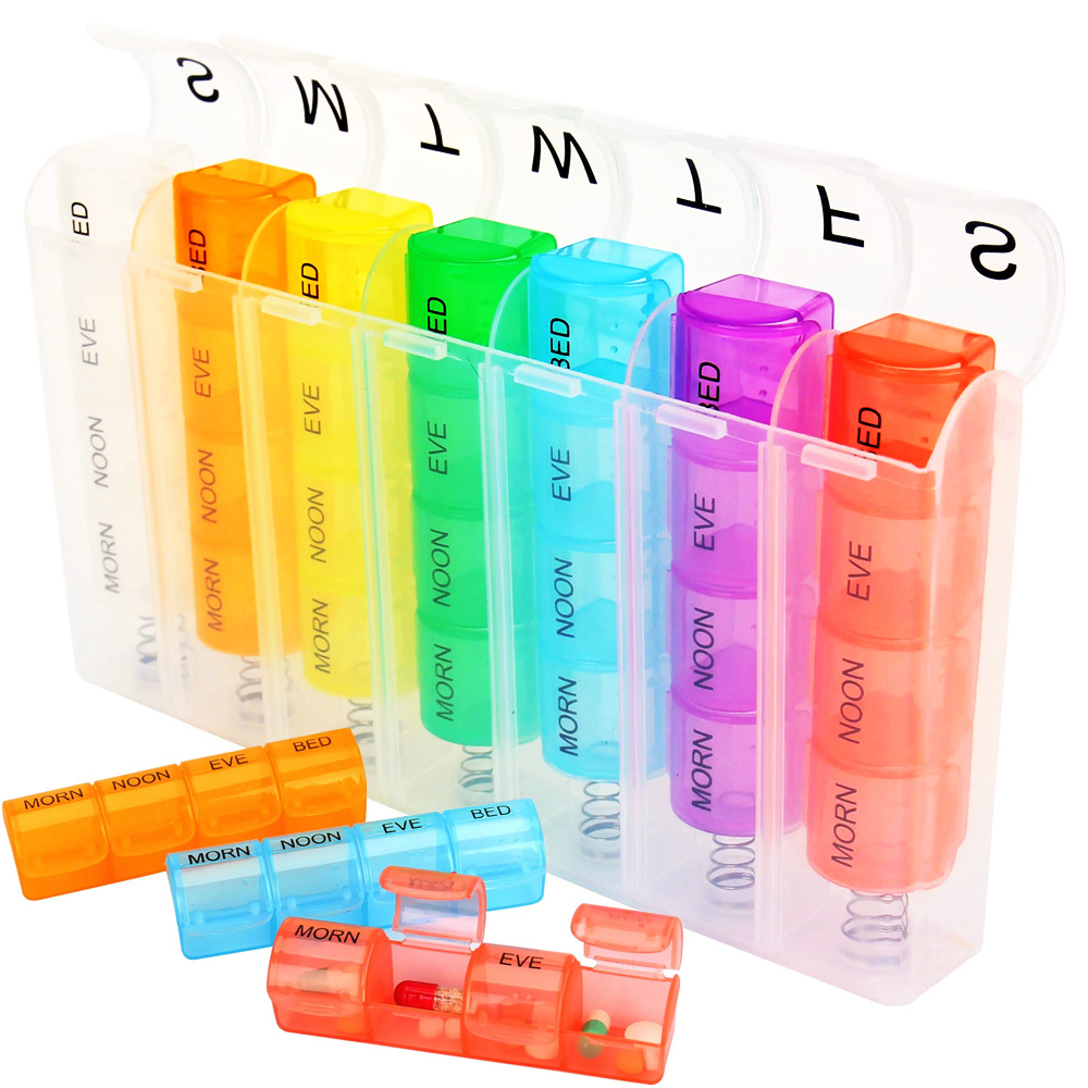 Weekly Pill Organiser Container 7 days (7x4)