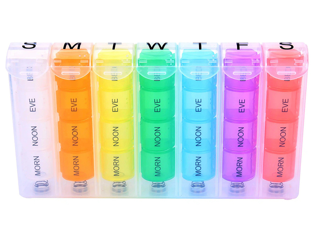 Weekly Pill Organiser Container 7 days (7x4) (0)