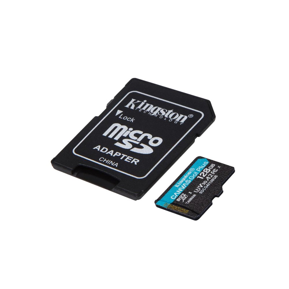 Kingston 128GB microSDXC Memory Card Canvas Go Plus 200MBps A2 U3 V30 (1)