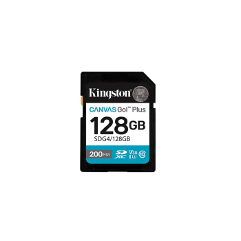 Memory Card Kingston Canvas Go Plus 128GB SDXC 200MBps V30, black