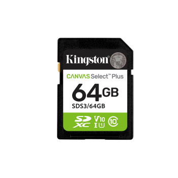 Memory Card Kingston Canvas Select Plus SDHC 64GB 100MB/s, black