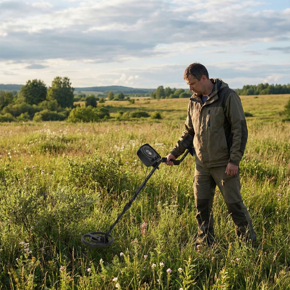 Metal Detector GC-1065 with 2 Modes for Gold, Coins & Treasure Hunting (1)