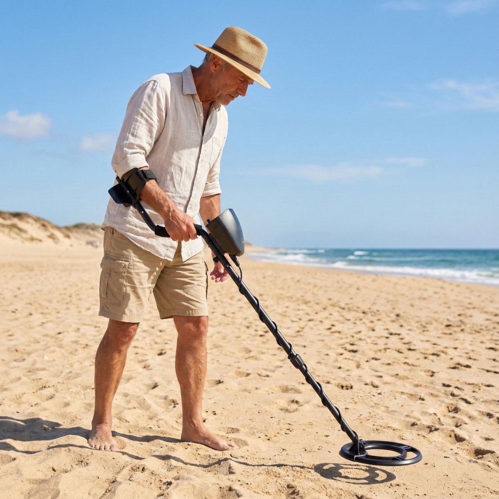 Metal Detector with LCD Screen for Gold Coin and Relic Hunting 3 Search Modes (0)