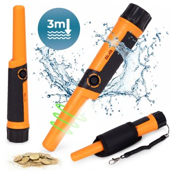 Handheld Pinpointer Metal Detector Waterproof with LED Flashlight
