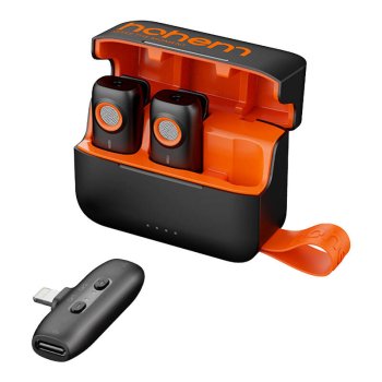 Wireless Lavalier Microphone Hohem MIC 2TX+1RX Lightning