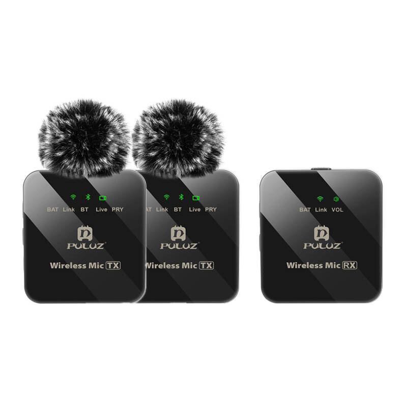 Wireless Lavalier Microphone PULUZ PU3154B 2 TX + 1 RX (0)