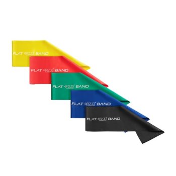 4Fizjo Flexible Rubber Training Fitness Tape 2m x 15cm, Set of 5