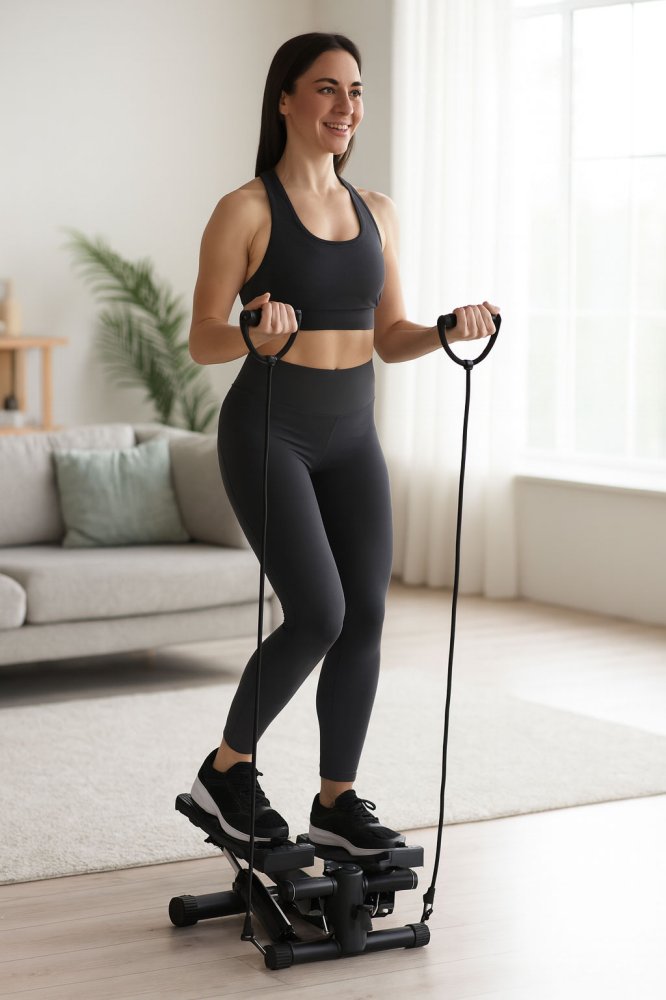 Fitness Stepper with Resistance Bands and Counter by ModernHome (1)