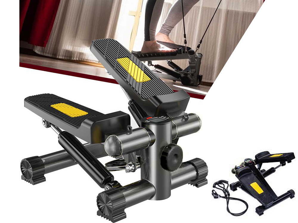 Twist Stepper with Resistance Bands, LCD Counter, Adjustable Resistance (2)