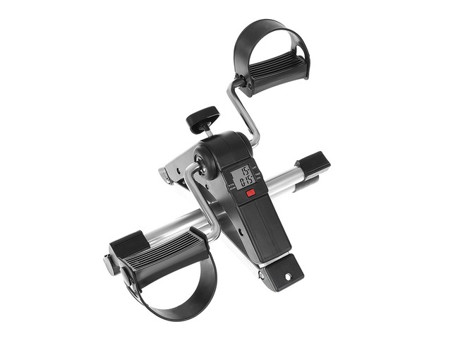 Compact Portable Arm and Leg Pedal Exerciser Mini Rehabilitation Bike with Display (2)