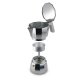 Moka Pot Espresso Coffee Maker 600ml, Silver