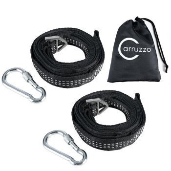 Mounting Assembly Kit (Straps/Belts, Carabiners) for Hammocks and Garden Swings
