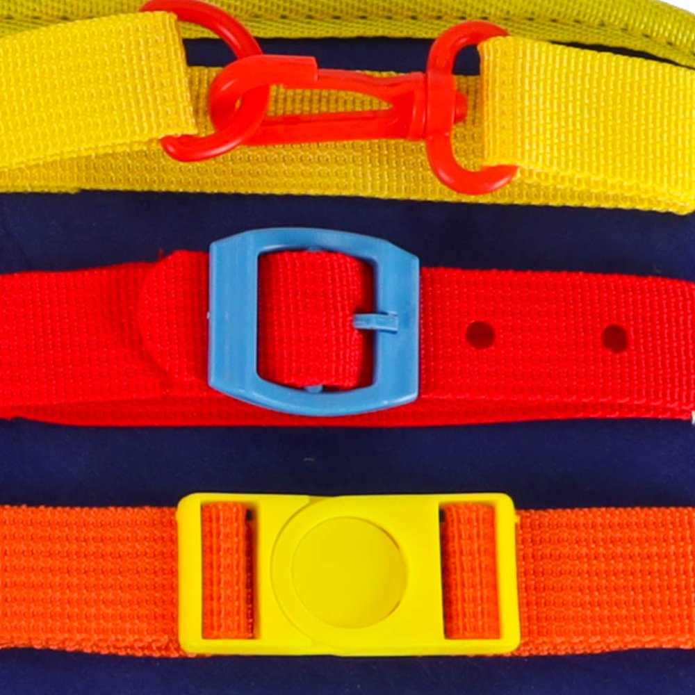 Montessori sensory busy board for kids, suitcase backpack, blue (2)