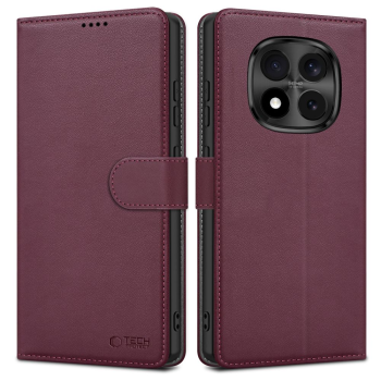 Xiaomi Redmi Note 15 Pro 5G Tech-Protect Wallet Book Case Cover, Burgundy