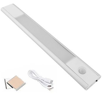 Self Adhesive Wireless LED Lamp Strip Light with Motion Sensor, 20 cm, White