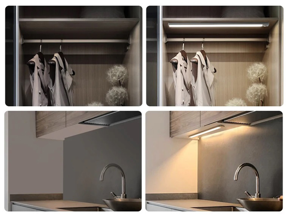 Self-adhesive strip light USB 30cm cabinet clip sensor (2)