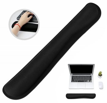 Keyboard Wrist Rest, Gel Mouse Pad, Ergonomic Memory Goam Cushion for Computer, Laptop, PC