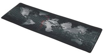 Computer Table Carpet Mat Mouse Pad with World Map - 30x88x0.4 cm