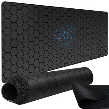 Large Gaming Mouse Pad Desk Mat Dunmoon 24274, 90x40 cm, Black and Blue