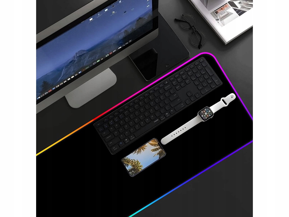 Gaming LED Computer Table Carpet Mat Mouse Pad, 80x30cm (3)