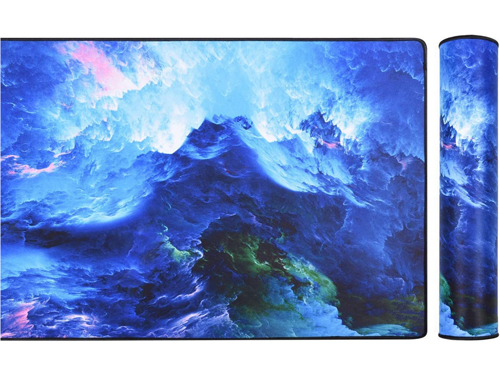 RGB Gaming Computer Table Carpet Mat Mouse LED Pad 90x40 cm, Cosmos (2)