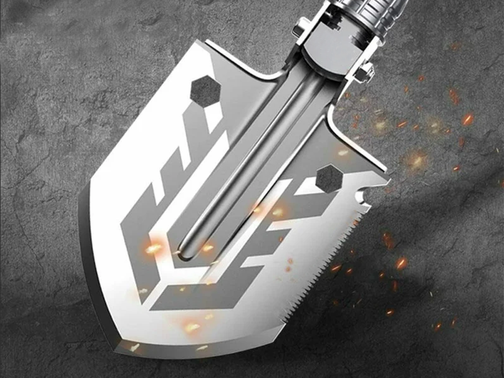 Folding Military Shovel – Multifunctional Survival Tool Kit (2)