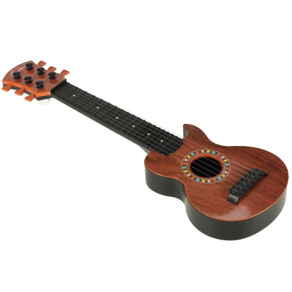 Kids 6-String Acoustic Toy Guitar 46.5 cm, Brown (2)