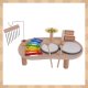 Kruzzel 26903 Wooden Musical Activity Table for Toddlers with Instruments