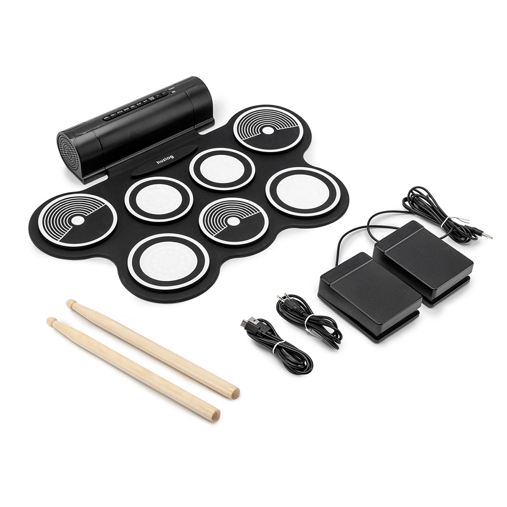 Huslog Electronic Drum Kit ZE-0226 for Kids, Portable 7-Pad Digital Drum Set (3)