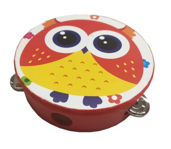 Wooden Owl Tambourine for Kids