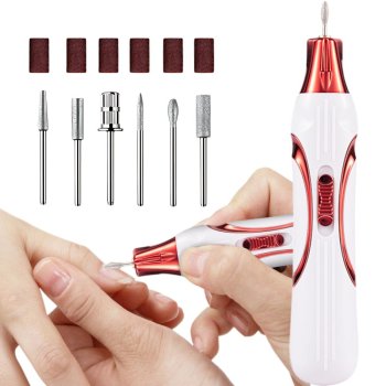 Cordless USB Nail Drill Machine Set for Gel Nails Manicure & Pedicure