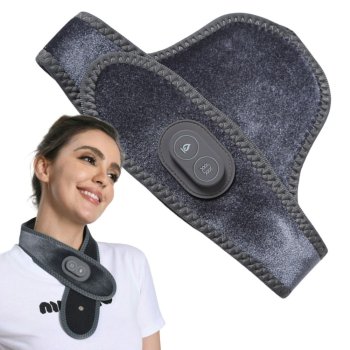 Neck and cervical massager band with heating, USB-C, lightweight