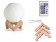 Decorative Night LED Lamp 3D Moon with Remote Control, RGB