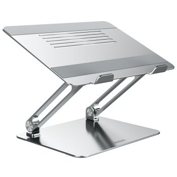 Nillkin ProDesk Adjustable Laptop Stand, Ergonomic Aluminum Riser for Desk, Silver