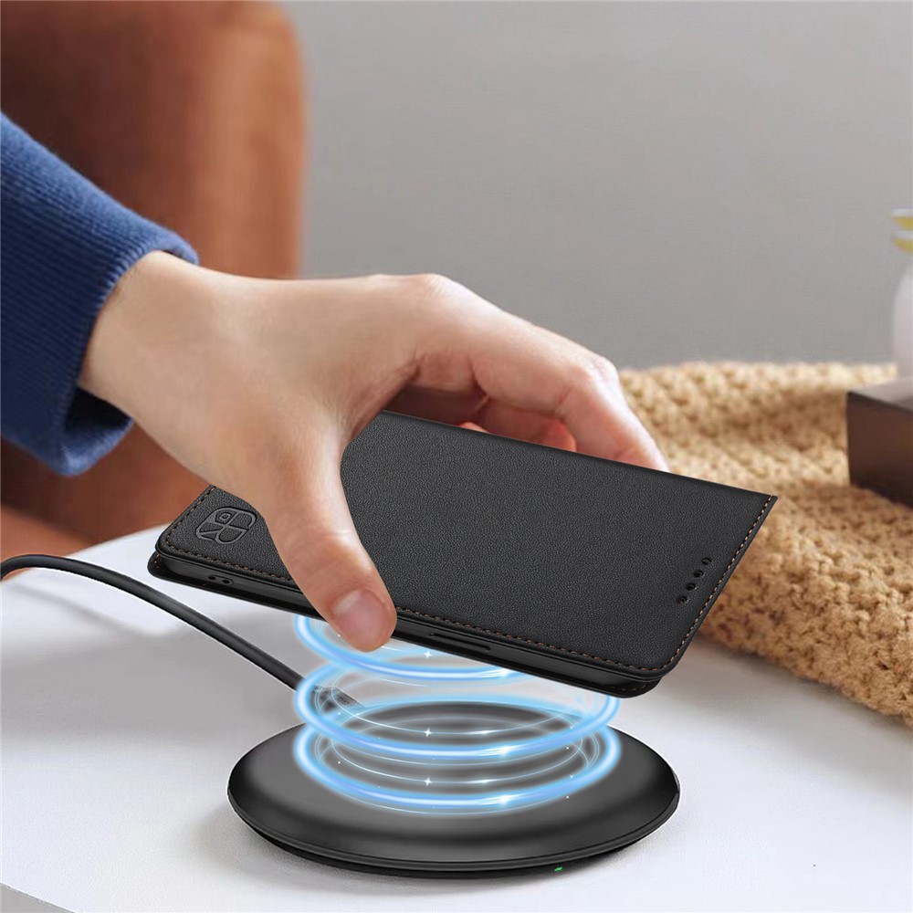 Nothing Phone (3a) RINACASIS Leather Book Cover Case, Black (0)