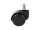 Office Chair Replacement Rubber Wheels 5 pcs, Black