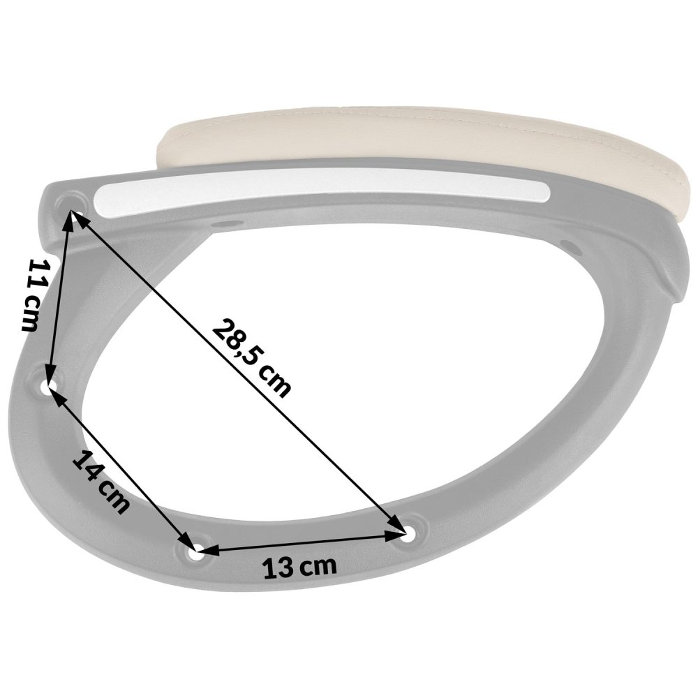 Sofotel Replacement Armrests for Porto Office Chair, Beige (1)