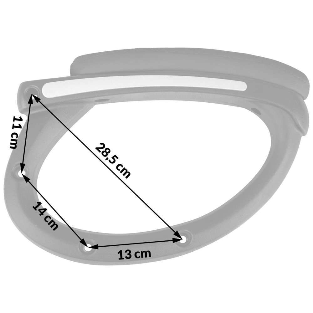 Sofotel Replacement Armrests for Porto Chair, black (2)