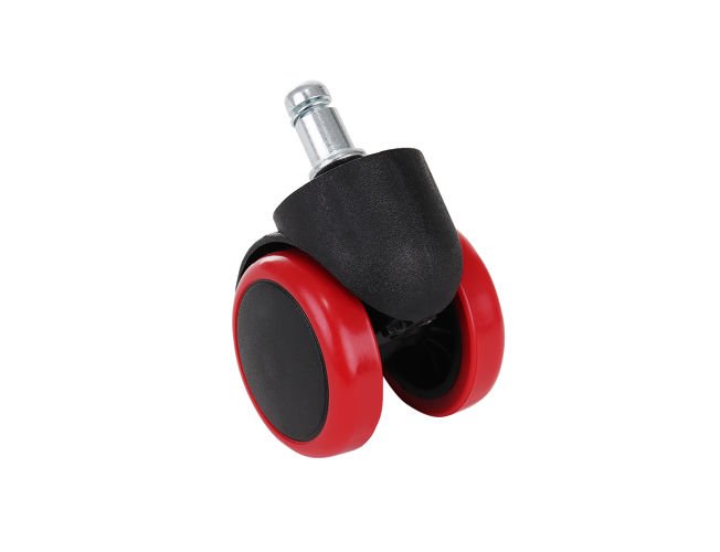 Office Chair Replacement Rubber Wheels 5 pcs, Red (6)