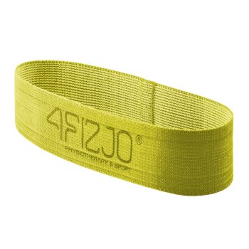 4Fizjo Flex Band Flexible Textile Training Mini Loop Bands Tapes, Yellow (extreme resistance)