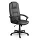 Ergonomic Office Chair Sofotel High-Back Swivel Desk Chair with Quilted Design, black
